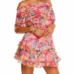 Jessica Simpson Floral Removable Sleeves  Multicolor Dress Size 2X